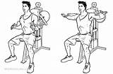 Machine Lateral Raise Side Raises Guide Exercise Workoutlabs Workout Press Training Equipment sketch template