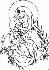 Coloring Disegni Divine Maryja Vierge Kolorowanki Catolica Ausmalbild Hail Religiosi Malvorlage sketch template