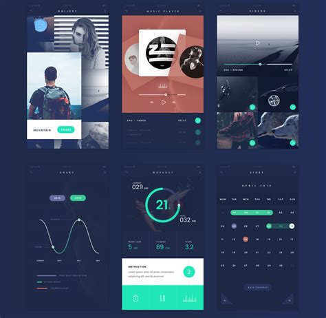 fade app ui kit psd file graphic google tasty graphic designs collectiongraphic google