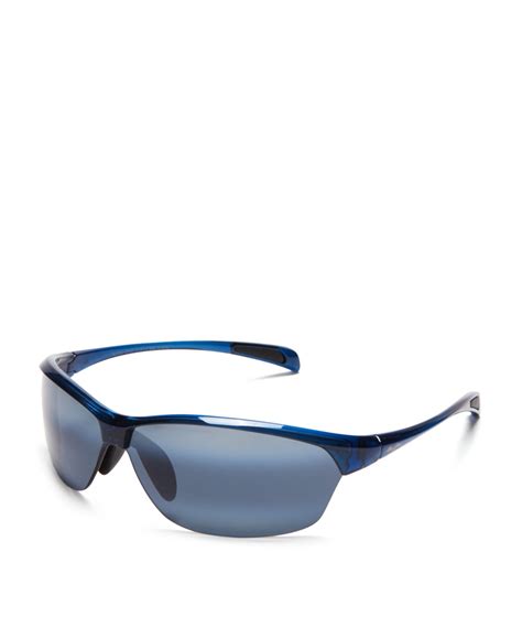 maui jim hot sands rimless sunglasses 71mm in blue for men blue