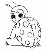 Ladybug Coccinelle Joaninha Desenhos Alimentação Fofos sketch template