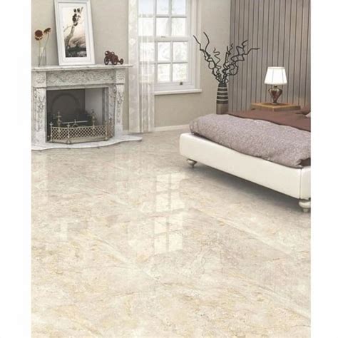Ceramic Glossy Kashmir Floor Ivory Floor Tiles Thickness 9 5mm Size