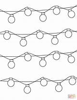 Christmas Lights Coloring Printable Pages Super Source sketch template