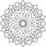 Coloring Stencil Getdrawings Pages Rangoli sketch template
