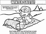 Safety Winter Coloring Pages Colouring Medium Resolution sketch template