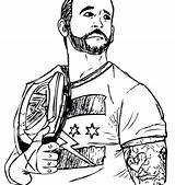 Randy Orton Reigns Getcolorings Getdrawings Wwe Colorin sketch template