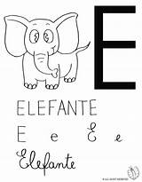 Elefante Vocali Lettera Disegnidacolorareonline sketch template