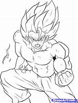 Goku Saiyan Super Coloring Pages Draw Step Ball Dragon Drawing Dragoart Print Sketch Characters Getdrawings Popular Character Cool Tutorial Choose sketch template