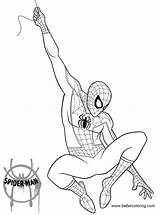 Morales Miles Coloring Spider Pages Man Verse Into Kids Printable Print Book Milesmorales sketch template