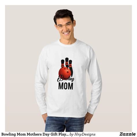 Bowling Mom Mothers Day T Player Bowling Mama T Shirt Heavyweight
