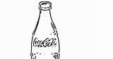 Coca Botella sketch template