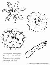 Germs Kids Pages Germ Coloring Color Preschool Activities Crystalandcomp Spreading sketch template