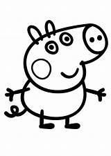 Pig Peppa Coloring Pages George Colouring Printable Kids Worksheets Sheets Silhouette Momjunction Family Books Parentune Cartoon Getdrawings Dessin Choose Board sketch template