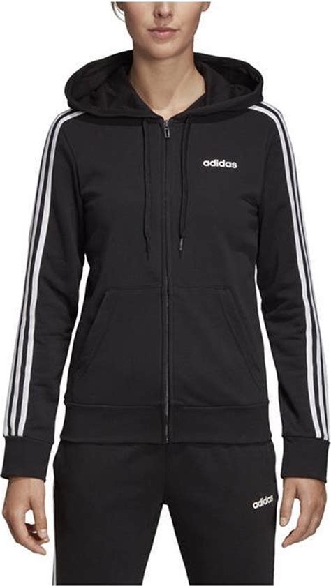 bolcom adidas essentials  stripes vest dames zwartwit