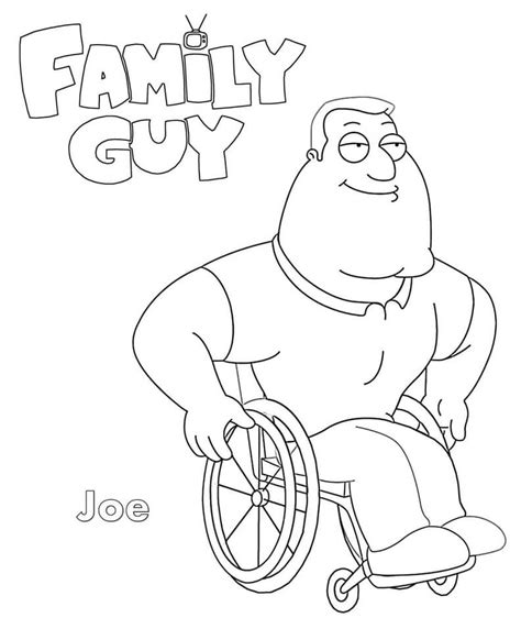 cleveland brown family guy coloring page  printable coloring