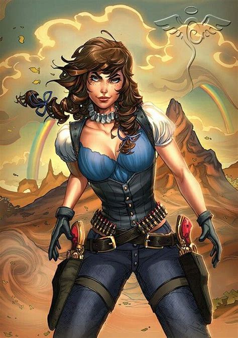 Fantasy Gunslinger Fantasy Art Women Cowgirl Art Comic