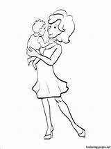 Mother Coloring Pages Son Color 39s Getcolorings Printable sketch template