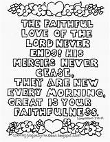 Faithfulness Lamentations Adron sketch template