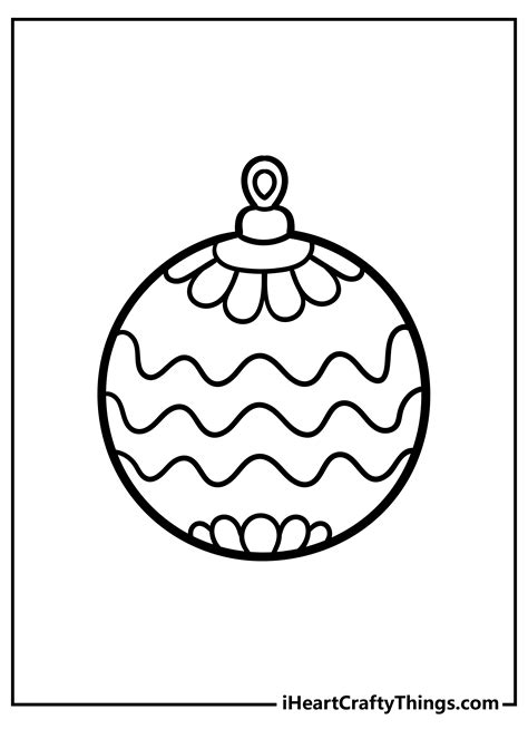 baubles coloring pages coloring home