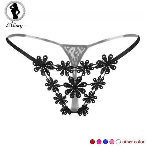alinry new sexy panties 6 colors embroidery floral lace g strings
