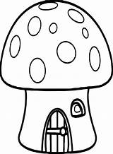 Mushroom Coloring Pages House Toadstool Mushrooms Printable Drawing Morel Adults Template Unique Getcolorings Color Getdrawings Sheet Print Col Clipartmag sketch template