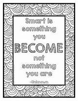 Mindset Growth Posters Coloring Pages 5x11 Preview sketch template