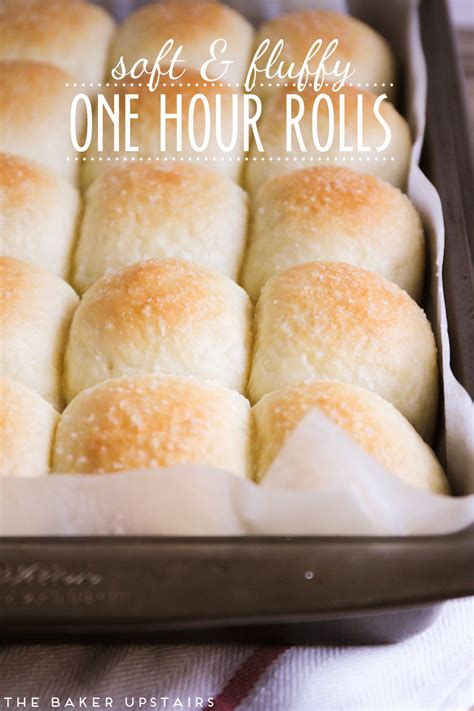 the baker upstairs soft and fluffy one hour rolls