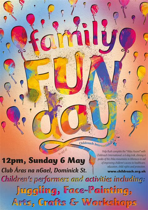family fun day poster  behance