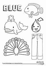 Blue Pages Things Colouring Colour Coloring Collection Color Worksheets Preschool Activity Toddlers Colors Activities Activityvillage Objects Sheets Kids Kindergarten Red sketch template