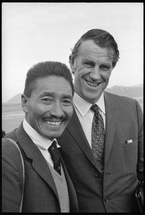 Tenzing Norgay Left And Edmund Hillary First To Climb