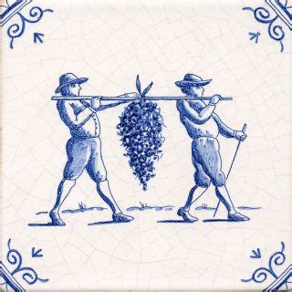 delft tiles grape harvest douglas watson studio delft tiles blue tiles ceramic tiles