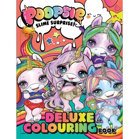 poopsie deluxe colouring book big