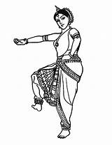 Coloring Dancing Coloriage Indienne Pages Dance Danse India Inde Activite Bollywood Une Popular Gif Books Indian sketch template
