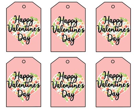 printable valentine gift tags   fun  pretty