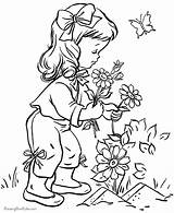 Coloring Flower Pages Kids Garden Sheets Printables Flowers Printable Animal Print Colouring Spring Book Raisingourkids Drawing Vintage Adults Children Raising sketch template