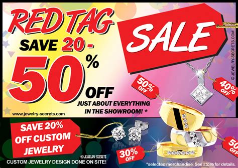 jewelers red tag inventory sale sample advertisement jewelry secrets