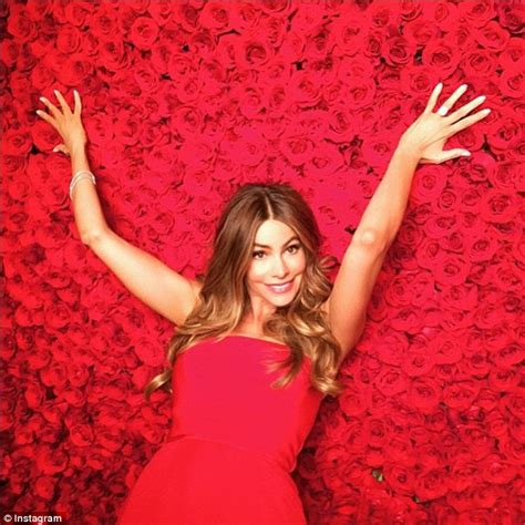 sofia vergara rests on roses in behind the scenes snaps from covergirl advert daily mail online
