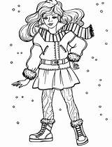 Coloring Pages Girls Fashion Printable Fashionable Kids Christmas Girl Only Popular Games Print Filminspector Coloringhome Library Clipart Choose Board 2021 sketch template