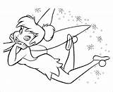 Tinkerbell Christmas Coloring Pages Getcolorings sketch template