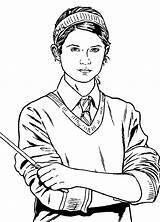 Potter Harry Coloring Pages Ginny Kids Printable Via sketch template