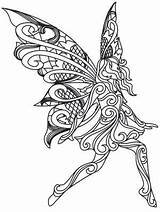 Coloring Pages Adult Fairy Embroidery Dimensional Swirl Lacy Wings Soft Urbanthreads Give Pretty Paper Books Jellyfish Drifting sketch template