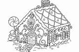 Gingerbread Coloring House Pages Printable Candy Cookie Color Christmas Colouring Kids Print Number Sheets Coloring4free Printables Man Candyland Cartoon Flower sketch template
