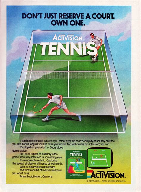 atari  vcs tennis scans dump  screenshots ads  catalog instructions roms