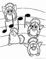 Furby Coloring Pages Furbie Fun Kids sketch template