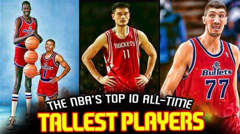 tallest players  nba history youtube
