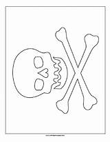 Pirate Flag Printable Coloring Pages Template sketch template