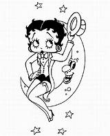 Betty Boop Pages Coloring Posted sketch template