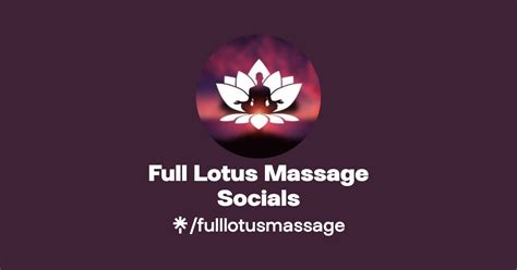 full lotus massage socials instagram facebook linktree