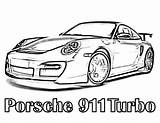 Coloring Porsche Pages 911 Turbo Print Library Clipart Popular Coloringhome sketch template
