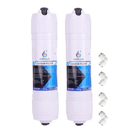 Krplus Pre Carbon And Sediment Filter With 4 Push Fit Elbow Connector